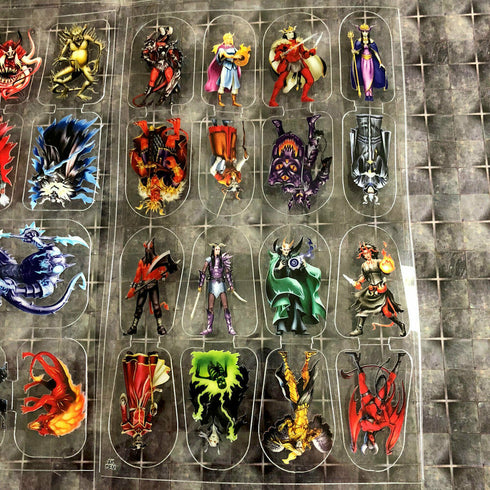 Arcknight Flat Plastic Miniatures - Demonblood Set - 62 2D Minis